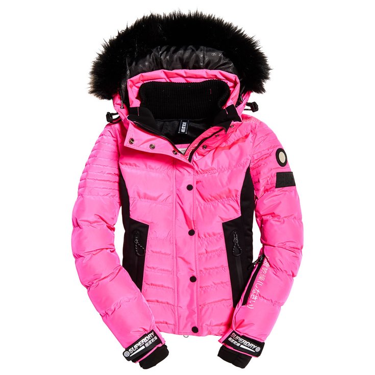 Wereldvenster huiswerk Th Skijassen Superdry Luxe Snow Puffer Luminous Pink Sheen - Winter 2020 |  Glisshop