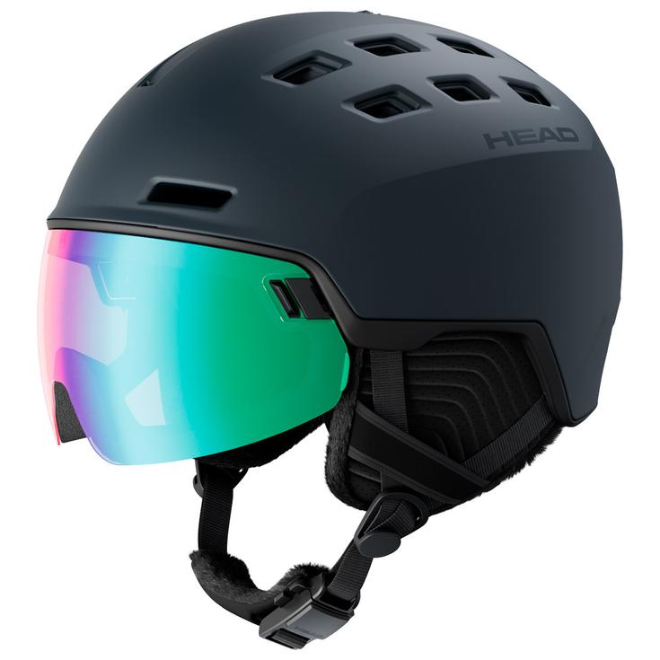 Head Casco con visera Radar Photo Anthracite Presentación