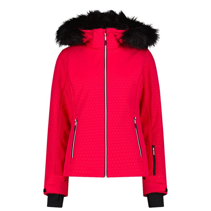 CMP Ski Jacket Woman Jacket Zip Hood Carminio Overview