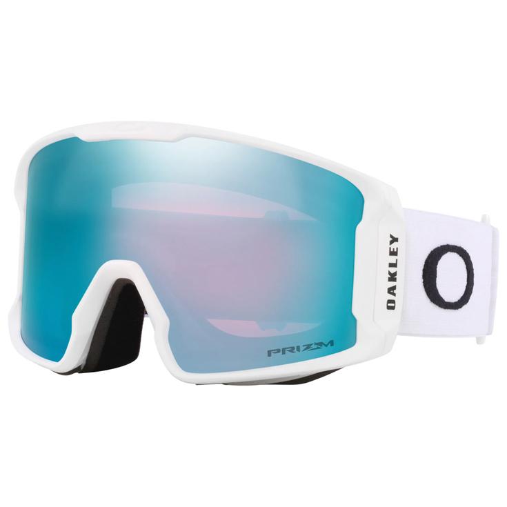 Oakley Máscaras Line Miner L Matte White Prizm Sapphire Iridium Presentación