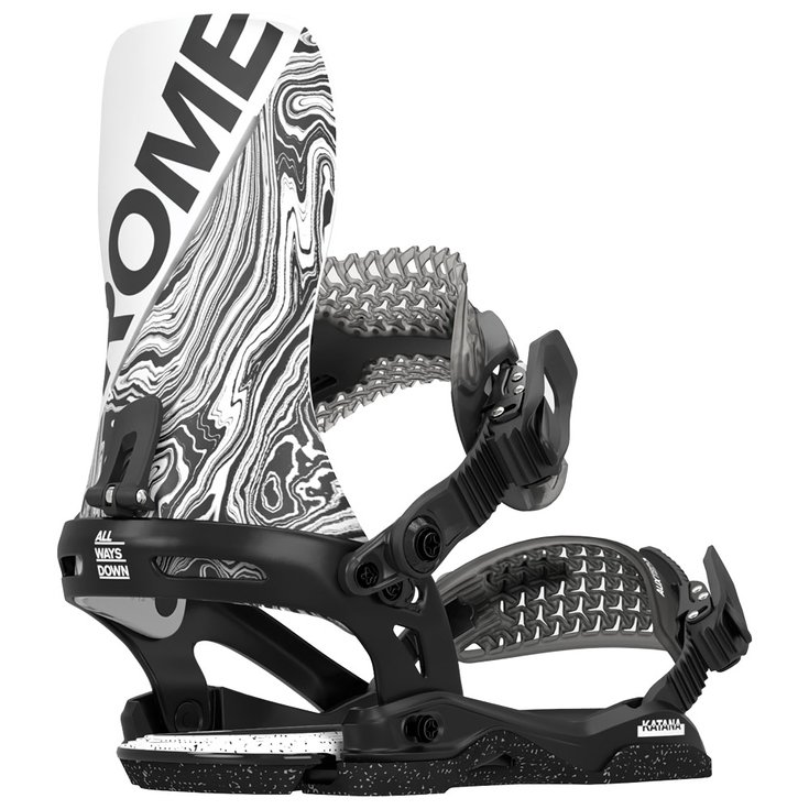 Rome Snowboard Binding Katana Black/White Overview