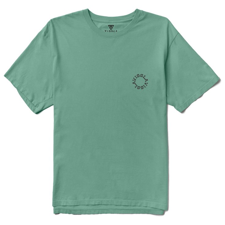 Vissla T-Shirt Solar Smiles Organic Jade Präsentation