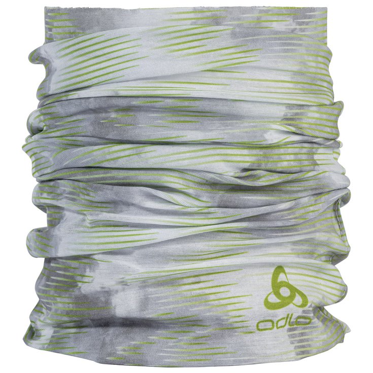 Odlo Braga de cuello nórdico Tube Active Light Print Odlo Concrete Grey Lime Green Presentación