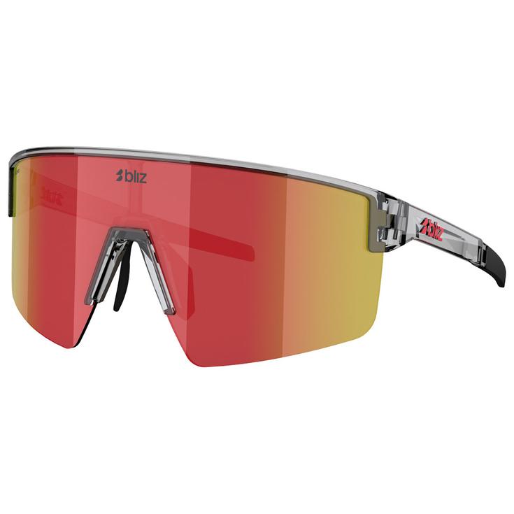 Bliz Zonnebrillen P004 Transparent Dark Grey Brown Red Multi Voorstelling