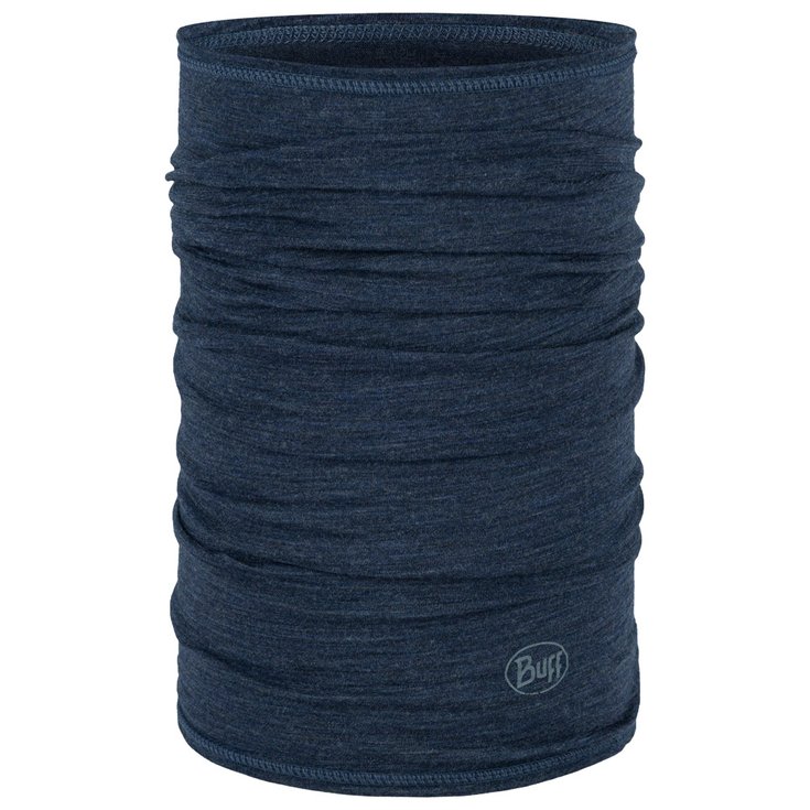 Buff Neck warmer Merino Lightweight Neckwear Solid Night Blue Overview