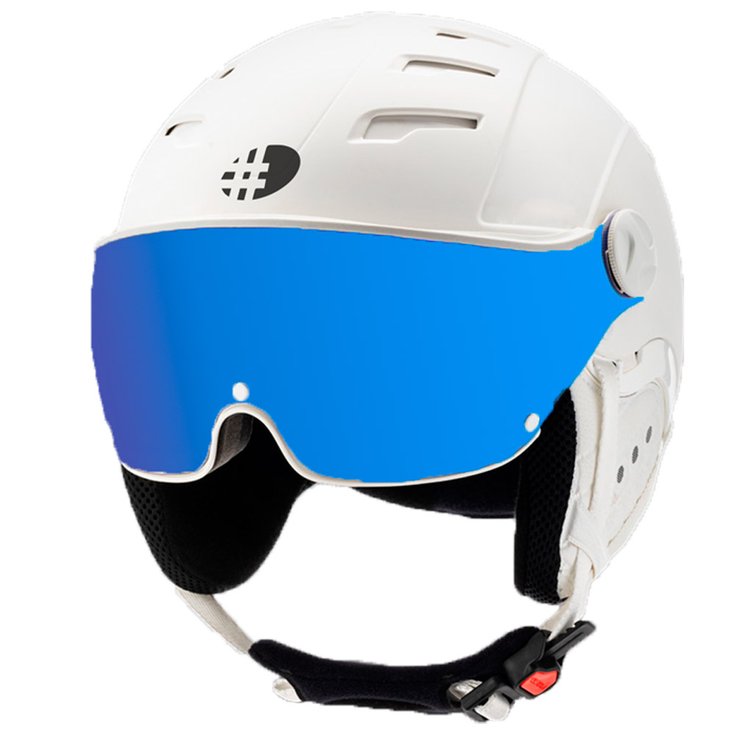 Diezz Skihelm mit Visier Venus Visor White Activlux Multilayer Blue Präsentation