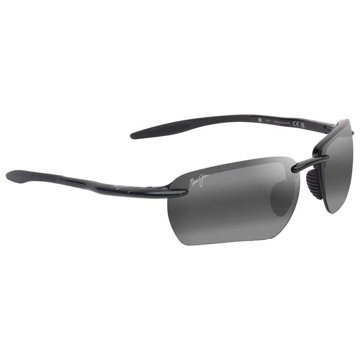 Maui Jim Lunettes de soleil Hookipa Ultra G Shiny Black Neutral Grey MauiUltra Présentation