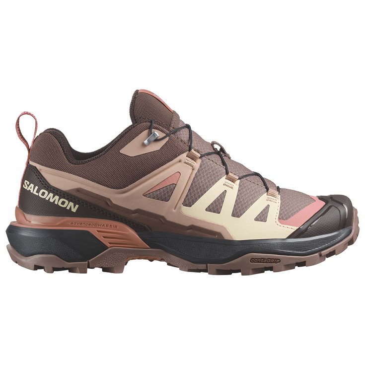 Chaussures de Fast Hiking Salomon X Ultra 360 W Deep Taupe Natural Black Coffe Ete 2024 Glisshop