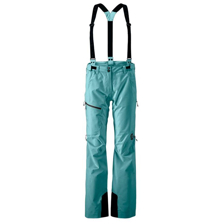 Scott Pantalones de esqui W's Explorair 3L Pant Frosty Blue Presentación