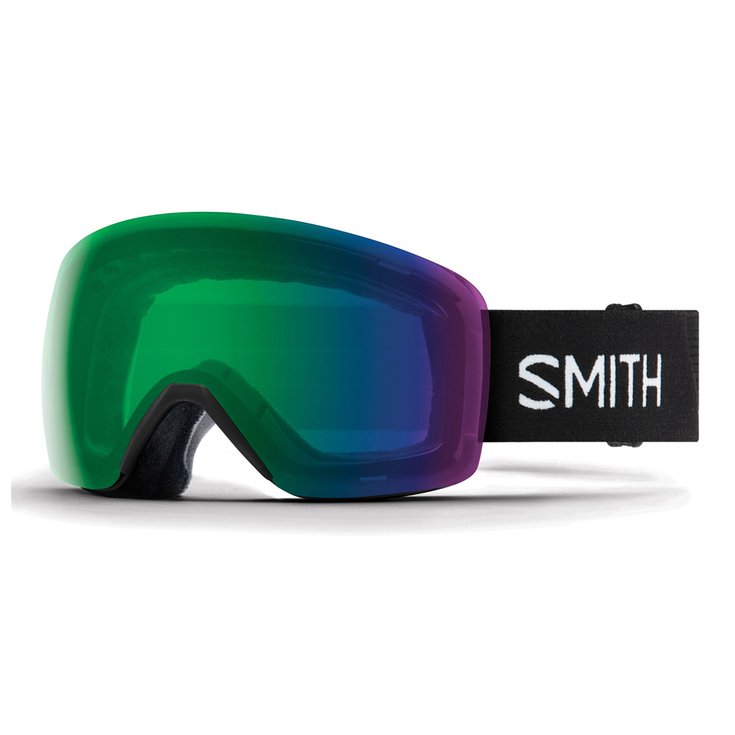 Smith Masque de Ski Skyline Black ChromaPop Everyday Green Mirror Présentation