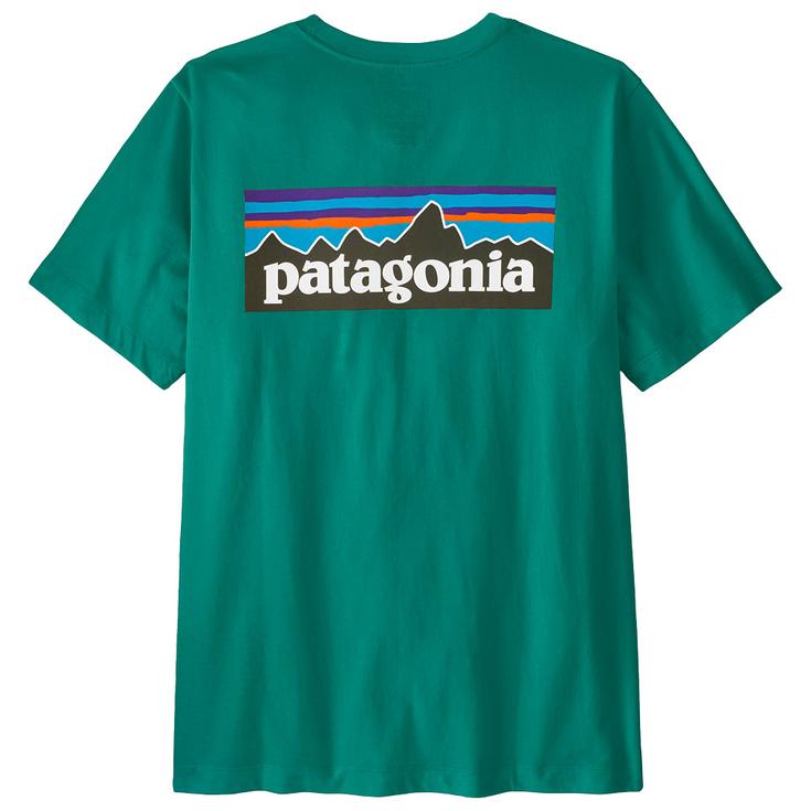 Patagonia Maglietta P-6 Logo Gem Green Schiena