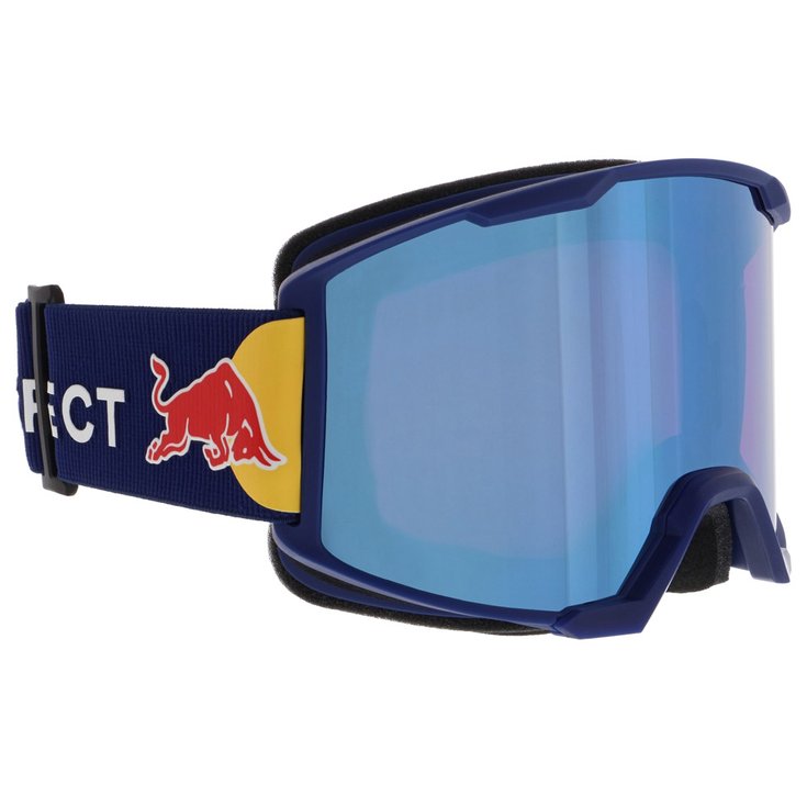 Red Bull Spect Masque de Ski Solo Matt Dark Blue Brown Blue Mirror Snow Présentation