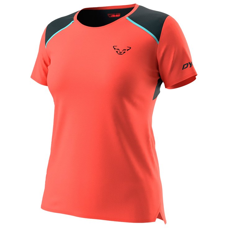 Dynafit Trail T-shirt Sky Shirt W Hot Coral Voorstelling