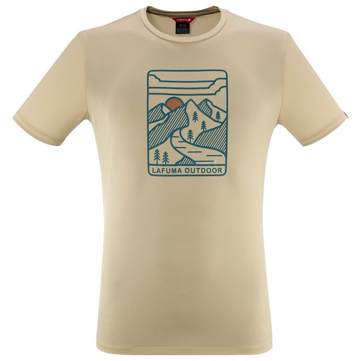 Lafuma Tee-shirt de rando Corporate Tee Shirt M Straw Présentation