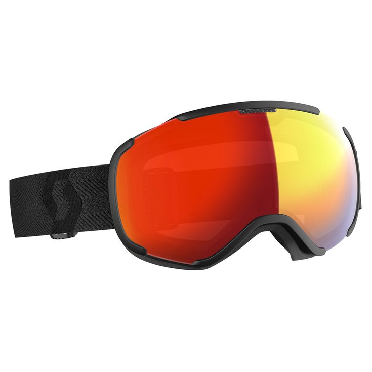 Scott Masque de Ski Faze 2 Black Enhancer Red Chrome Présentation