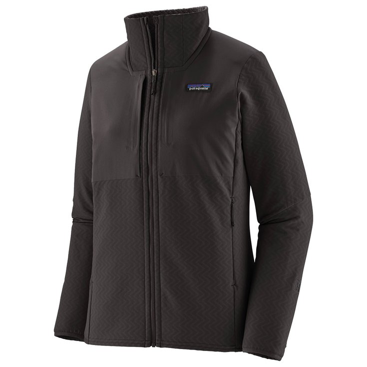 Patagonia Fleece W's R2 Crossstrata Jkt Black Voorstelling