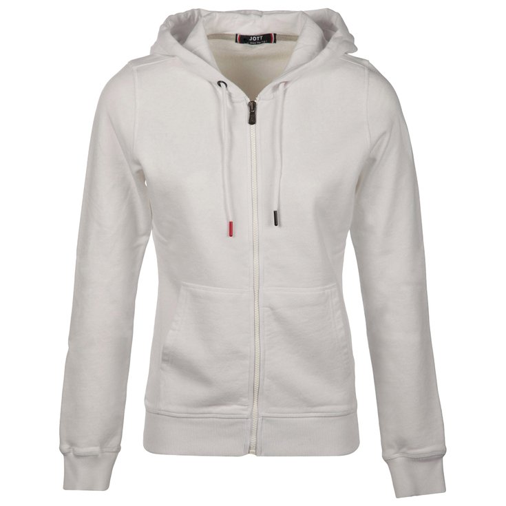 Jott Sweater Oaxaca Zpper Molleton Blanc Overview