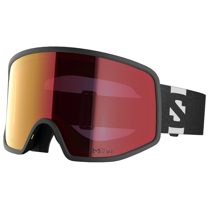 Salomon Goggles Sentry Pro Otg Black Sigma Photo Poppy Red Overview