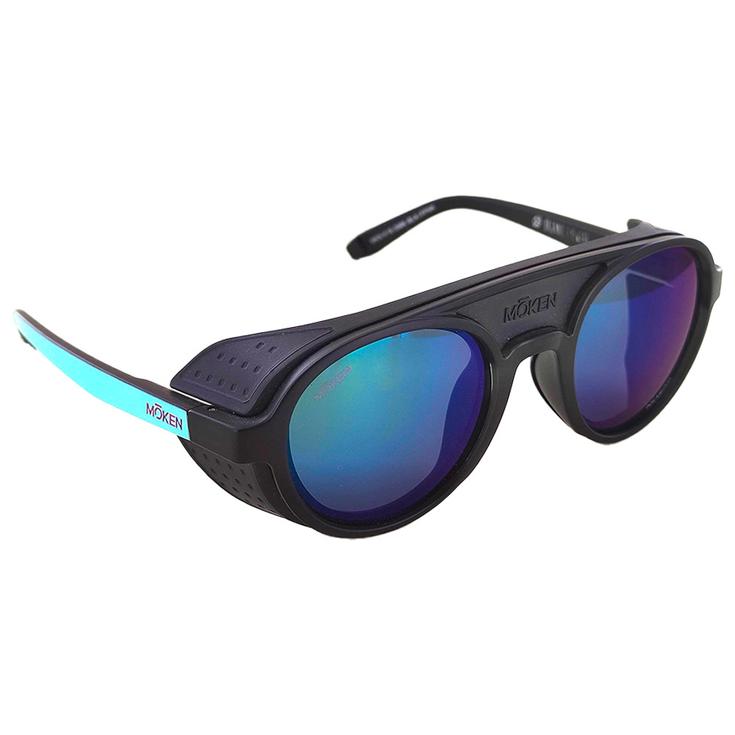 Moken Vision Zonnebrillen Hawkins Vintage Smoke Black Green Polarized Voorstelling