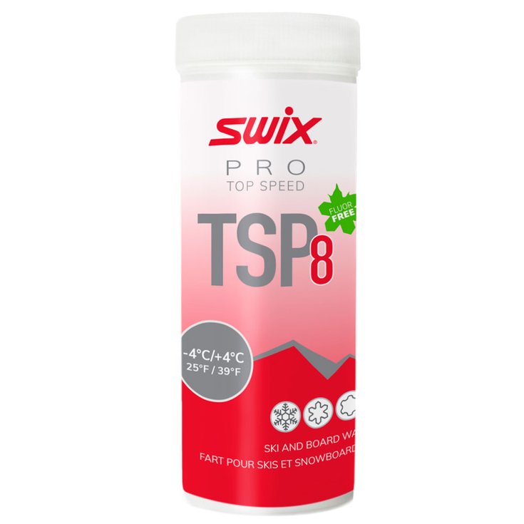 Swix Wachsen TSP8 Red -4°C/+4°C 40g Präsentation