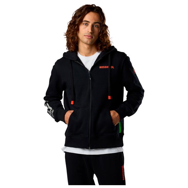 Rossignol Felpa Hero Full Zip Hoodie Black Presentazione
