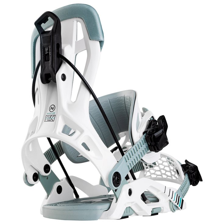 Nidecker Fijaciones snowboard Fuse Hybrid White Presentación