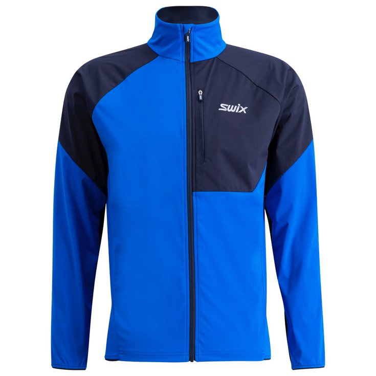 Swix Giacca sci di fondo Focus Wind Jacket M Active Blue Dark Navy Presentazione