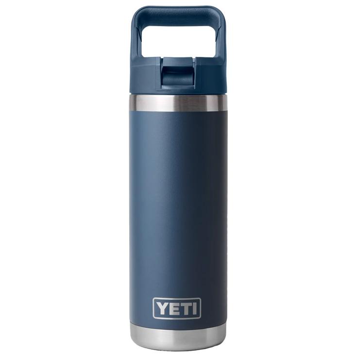 Yeti Trinkflasche Rambler 18 Oz (532 ml) Straw Bottle Navy Präsentation