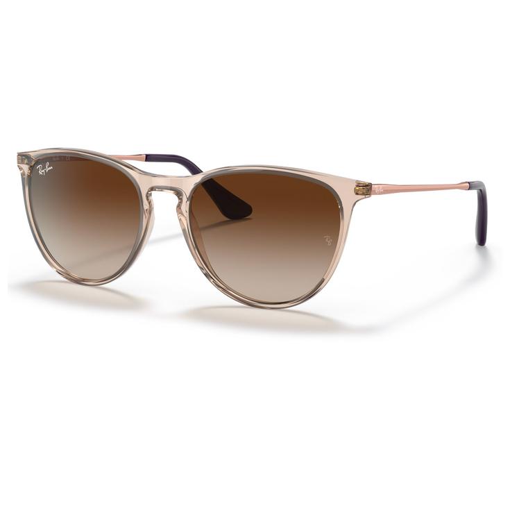 Ray Ban Sonnenbrille Erika Kids Polished Light Brown Translucide Gradient Brown Präsentation