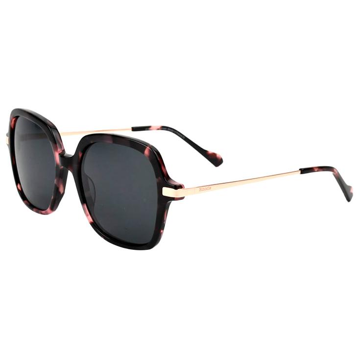Binocle Eyewear Marbella Shiny Gold Pink Tortoise Gradient Grey Polarized 