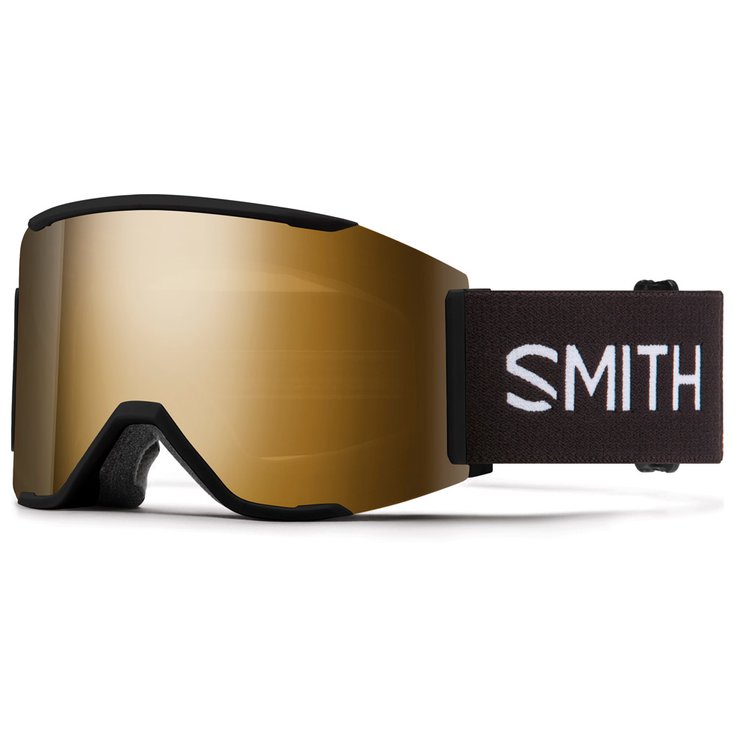 Smith Skibrille Squad Mag Black Chromapop Sun Black Gold Mirror + Chromapop Storm Blue Sensor Mirror Präsentation
