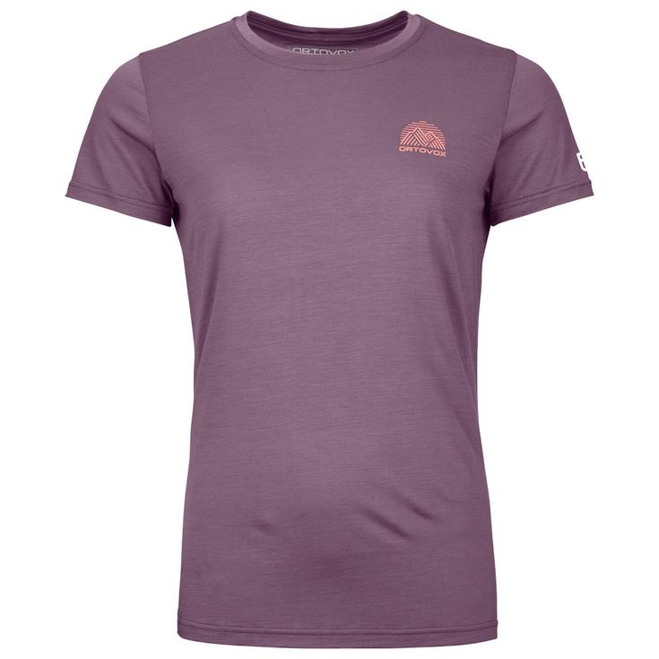 Ortovox Wander-T-Shirt 120 Cool Tec Mtn Stripe Tee Shirt W Wild Berry Präsentation