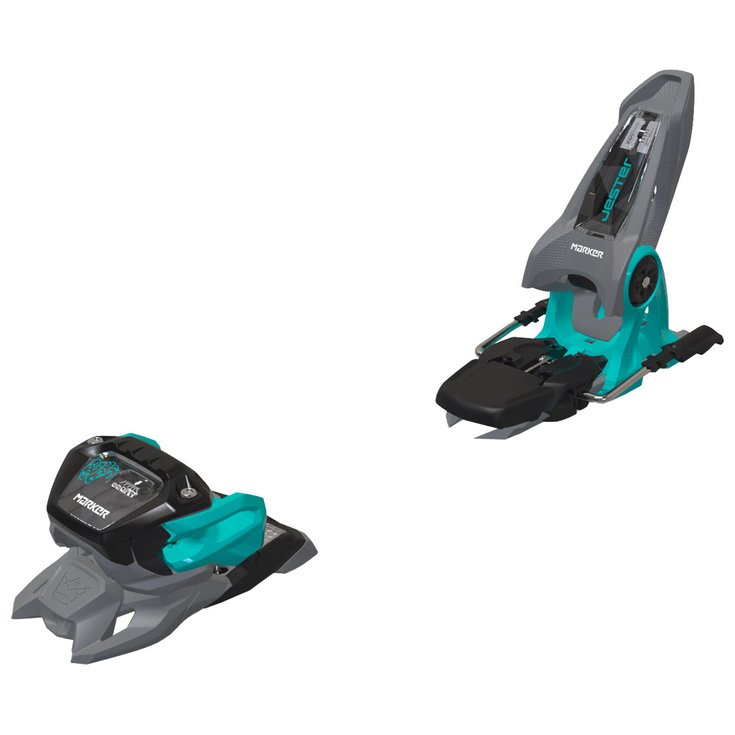 Marker Binding ski Jester 16 100mm Gray Turquoise Voorstelling