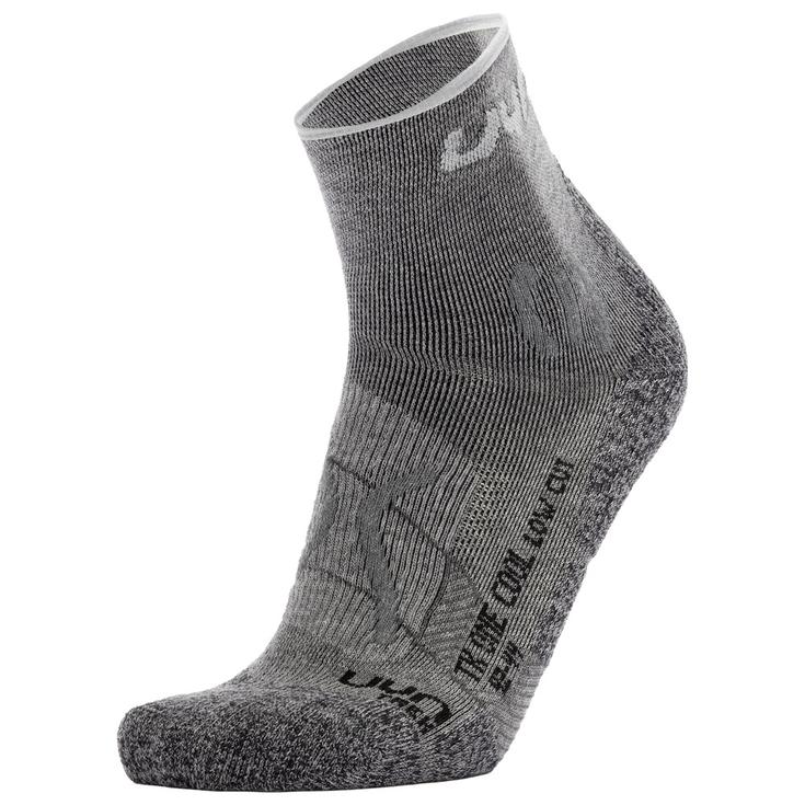 Uyn Chaussettes Woman Trekking One Cool Low Grey Silver Présentation