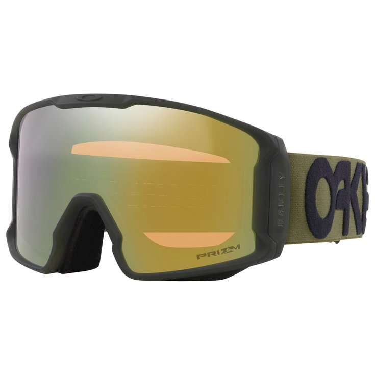 Oakley Skibrille Line Miner L B1B Dark Brush Prizm Sage Gold Iridium Präsentation