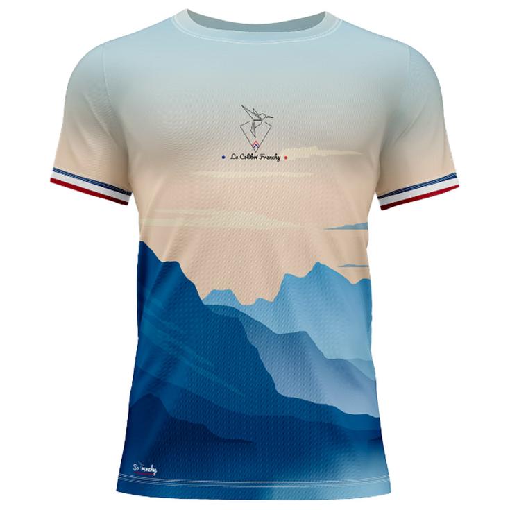 Le Colibri Frenchy Maglietta da trail Aurore Blanc Bleu Presentazione