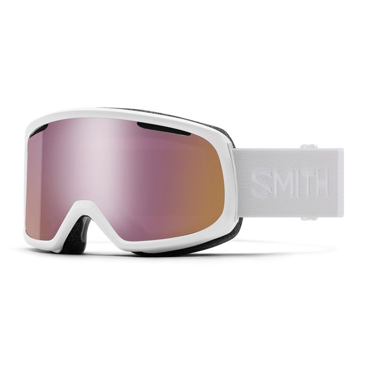 Smith Masque de Ski Riot White Vapor Chromapop Everyday Rose Gold Mirror + Yellow Présentation