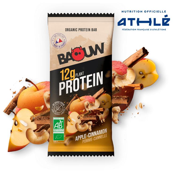Baouw Energiereep Protéinée Bio 50 g. Pomme & Cannelle Voorstelling