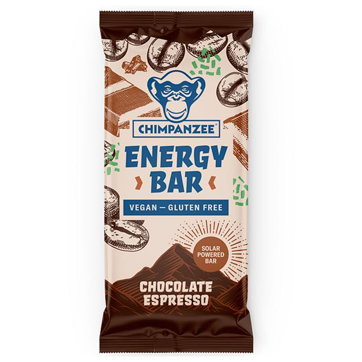 Chimpanzee Energieriegel Energy Bars 55g Chocolat Expresso Präsentation