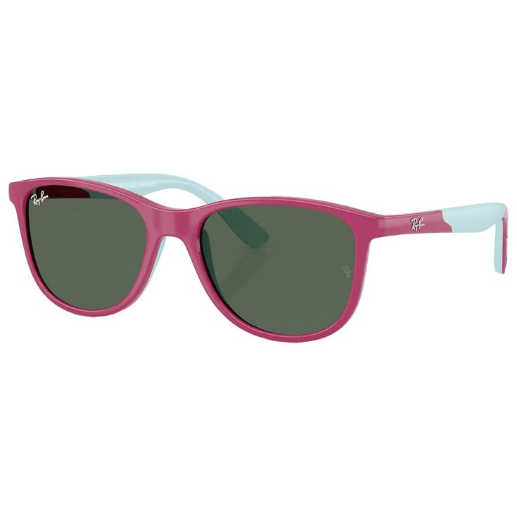 Ray Ban Zonnebrillen RJ9077S Disney Sun Kids Lilo & Stitch Polished Fucsia Dark Green Voorstelling