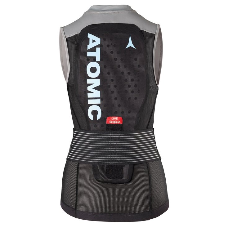 Atomic Rugbescherming Live Shield Vest W Black Grey Voorstelling