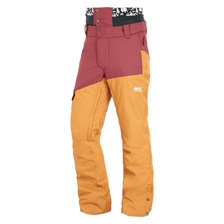 Picture Ski pants Panel Ketchup Camel Overview