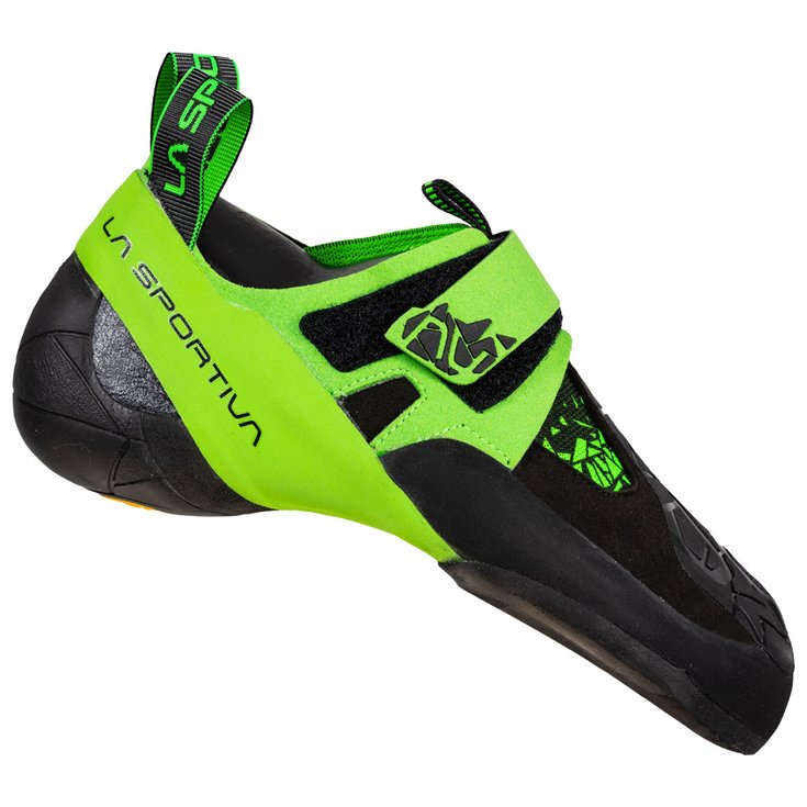 La Sportiva Climbing shoes Skwama Vegan Black Flash Green Overview
