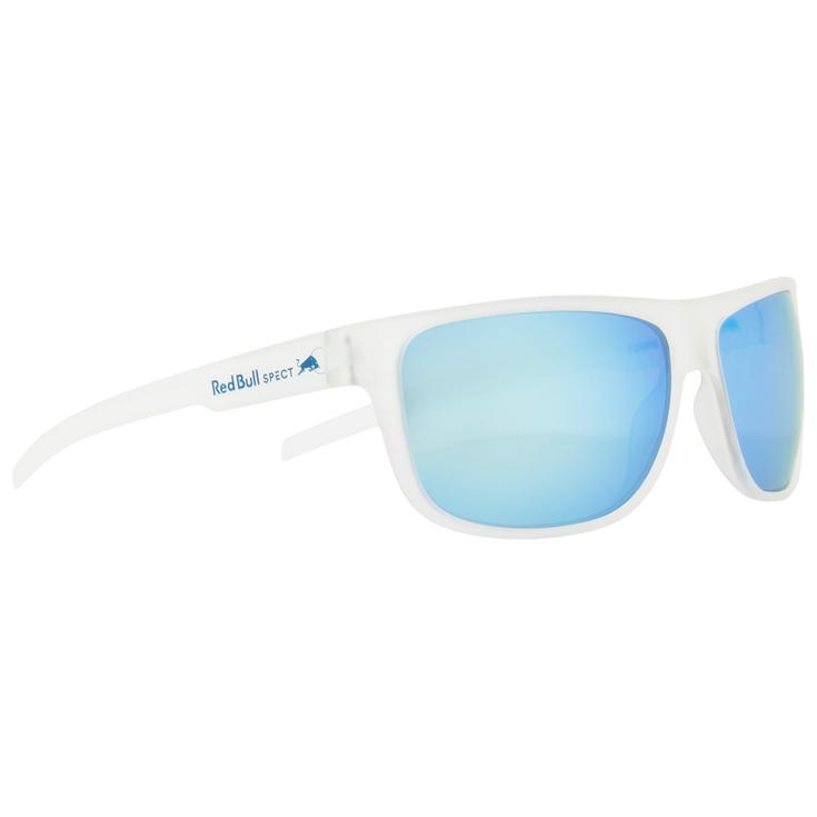 Red Bull Spect Zonnebrillen Loom Matte White Smoke Ice Blue Mirror Polarized Voorstelling