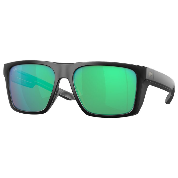 Costa Del Mar Sunglasses Lido Matte Black Green Mirror Polarized Overview