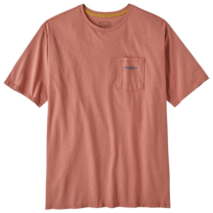 Patagonia T-shirts Boardshort Logo Pocket Responsibili-Tee Sienna Clay Voorstelling