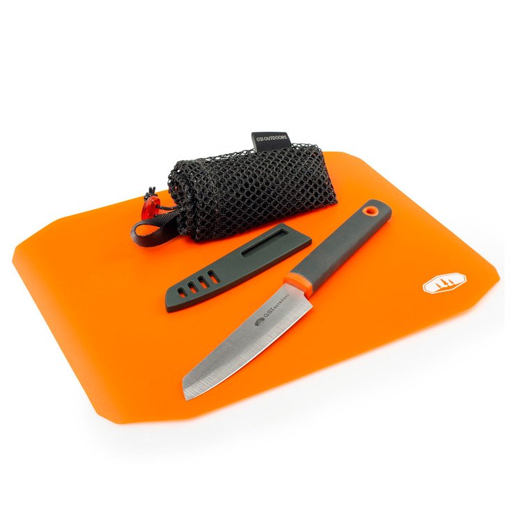 GSI Outdoor Knives Santoku Cut + Prep Orange Overview