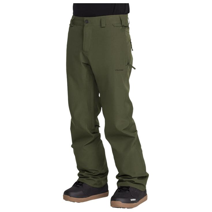 Volcom Pantalon Ski Freakin Snow Chino Dark Green Présentation