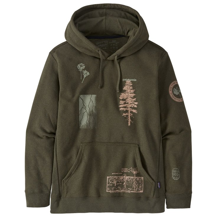 Patagonia Sweatshirt Pyrophytes Uprisal Hoody Basin Green Winter 2024 Glisshop
