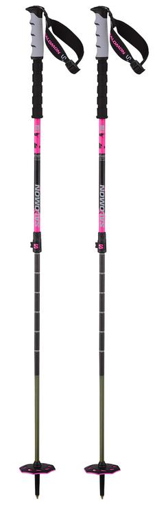 Salomon Skistöcke Steep Pro Vario S3 (100-135cm) Black Rhodamine Präsentation